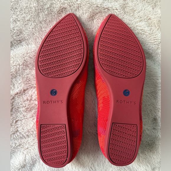 Rothy’s RARE The Point Red Botanicamo Size 7 - Picture 3 of 12
